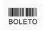 Imagem de um código de barras com a palavra 'BOLETO' indicada em destaque.