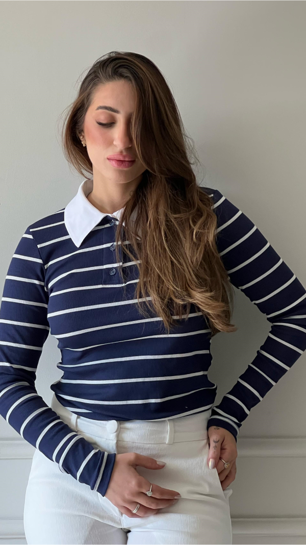 Blusa Clara: Em Malha Canelada