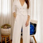Conjunto Lumière: Sensoriale Marant Colete E Calça  Pantalona