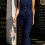 Conjunto Santorini Sofisticado com forro de cetim no colete